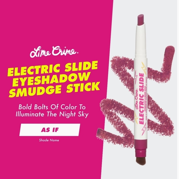 As If | Lime Crime Electric Slide Eyeshadow Stick & Brush | Brand New in Box - Picture 6 of 11